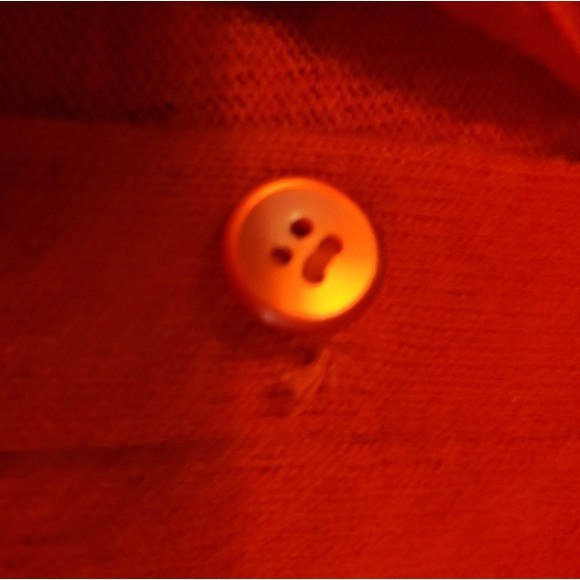 B. Altman Vintage Red Button Up Sweater Vest Size Medium Pockets - Picture 3 of 5